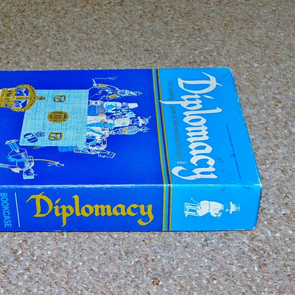 Vintage 1976 Avalon Hill Diplomacy Bookcase Board Game Near Complete - Picture 10 of 12